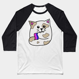 bisexual pride flag cat Baseball T-Shirt